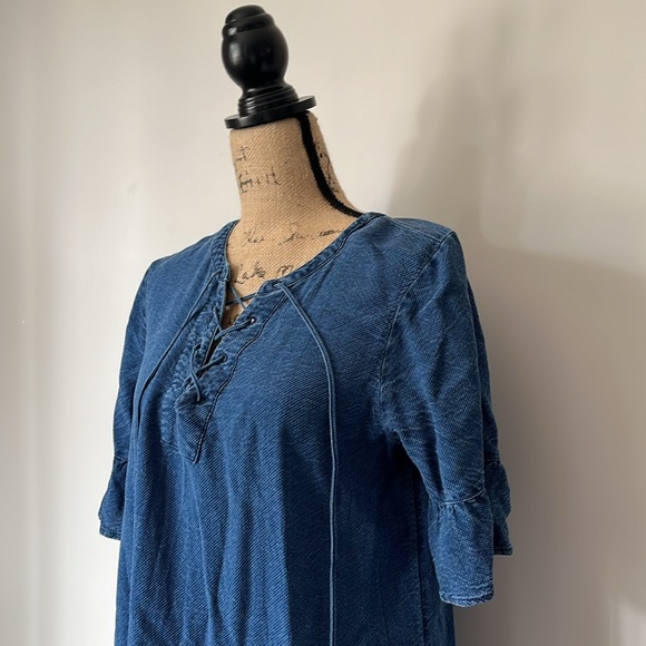 NWOT midi denim dress - Picture 2 of 8